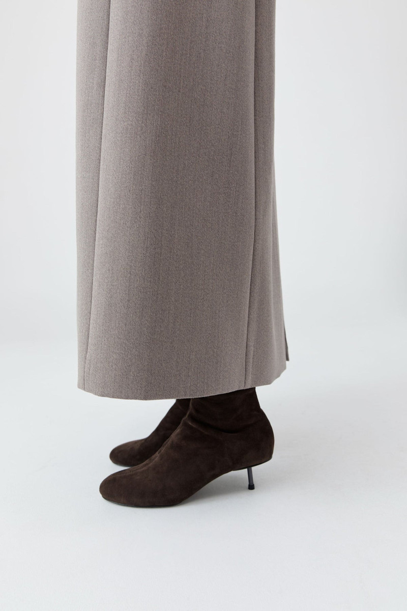 Suede Ballet Boot - Coffee 4