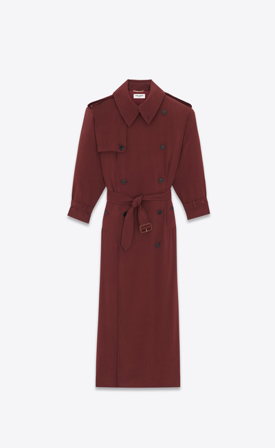 SAINT LAURENT trench in twill outlook