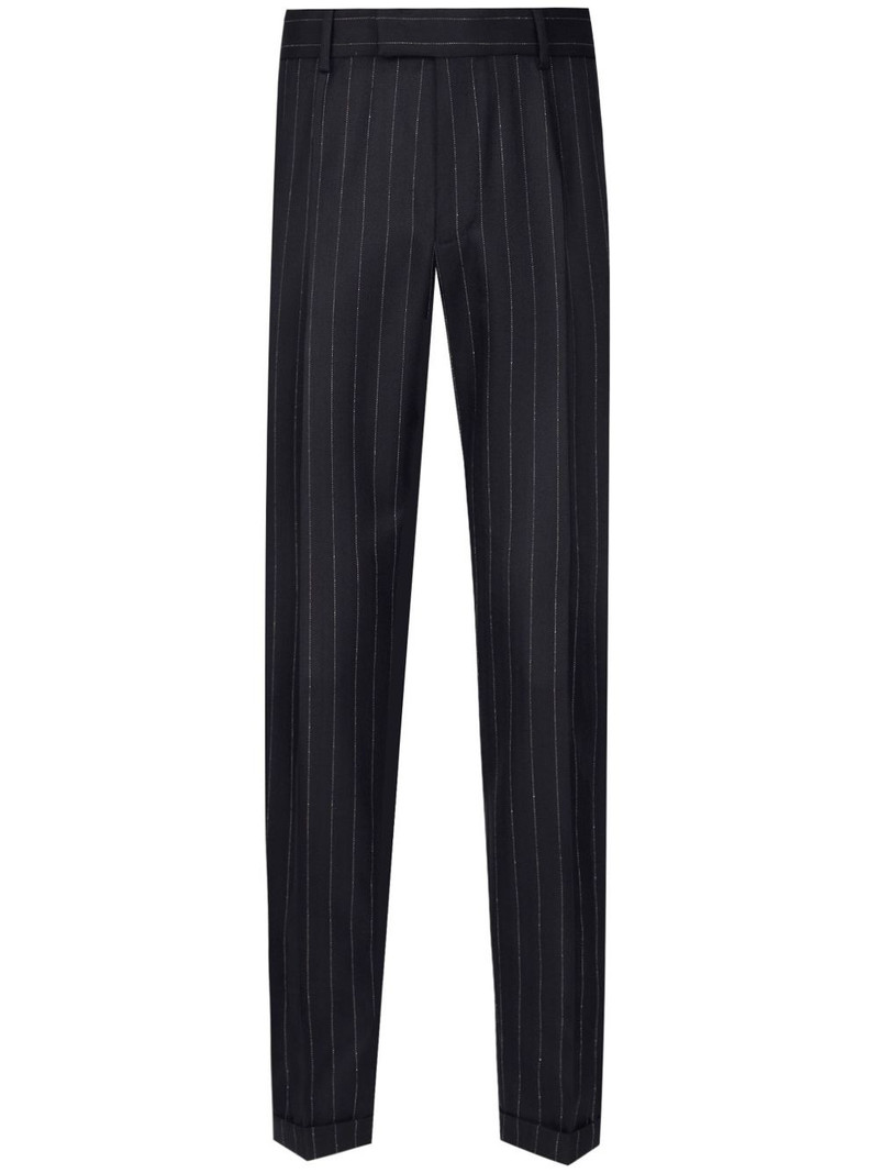 striped tailored trousers 1