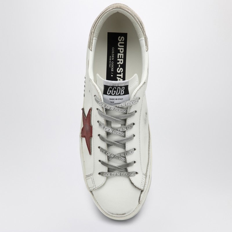 Golden Goose Sneakers Super Star White/Red/Platinum Men - 3