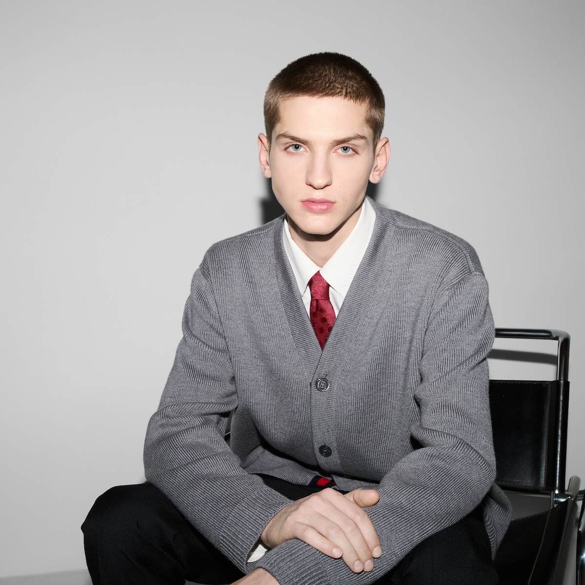 Horsebit silk jacquard tie - 3