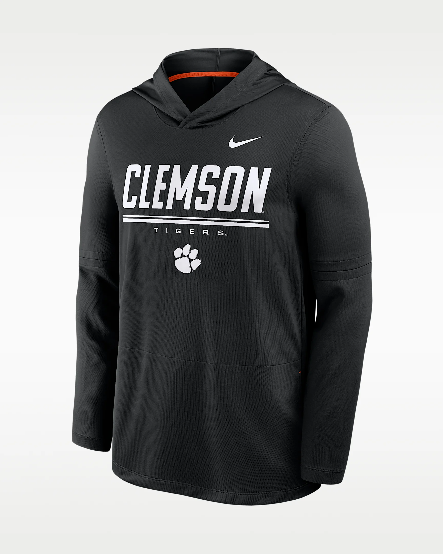 Clemson Sideline Men's Nike Dri-FIT College Long-Sleeve Hooded Top - 1