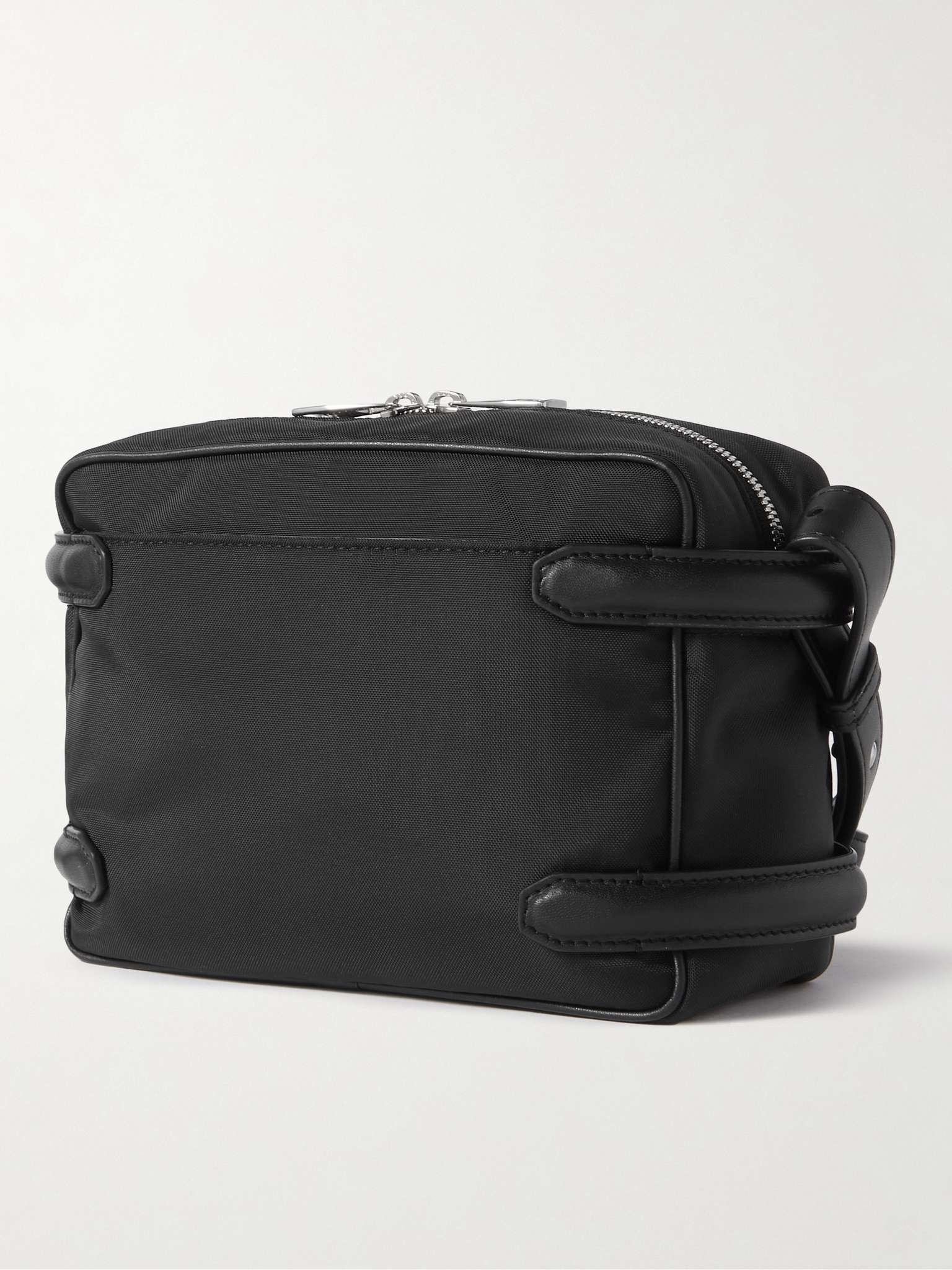 Harness Faux Leather-Trimmed Canvas Messenger Bag - 4