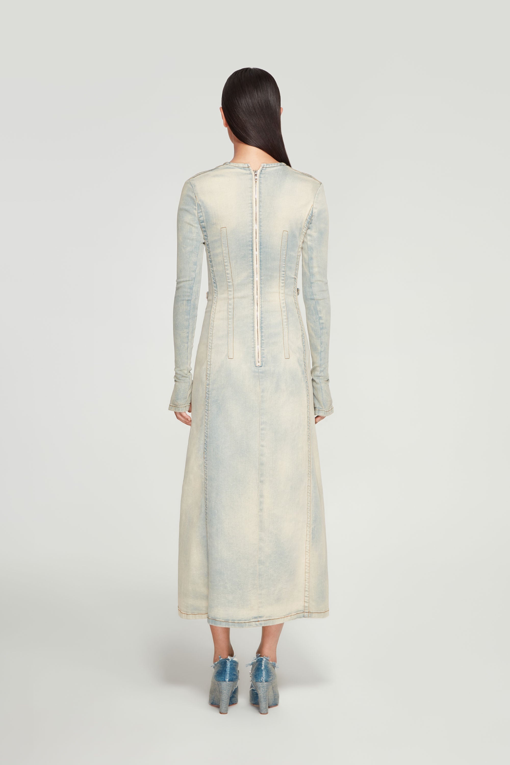 Paris' Best Denim Maxi Dress - 6