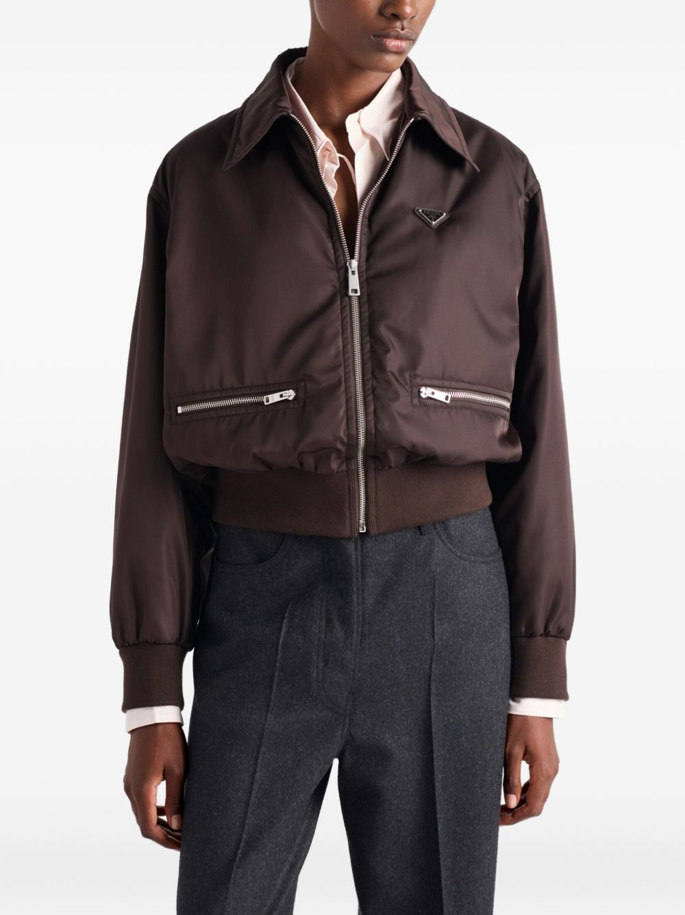 Re-Nylon triangle-logo jacket - 4