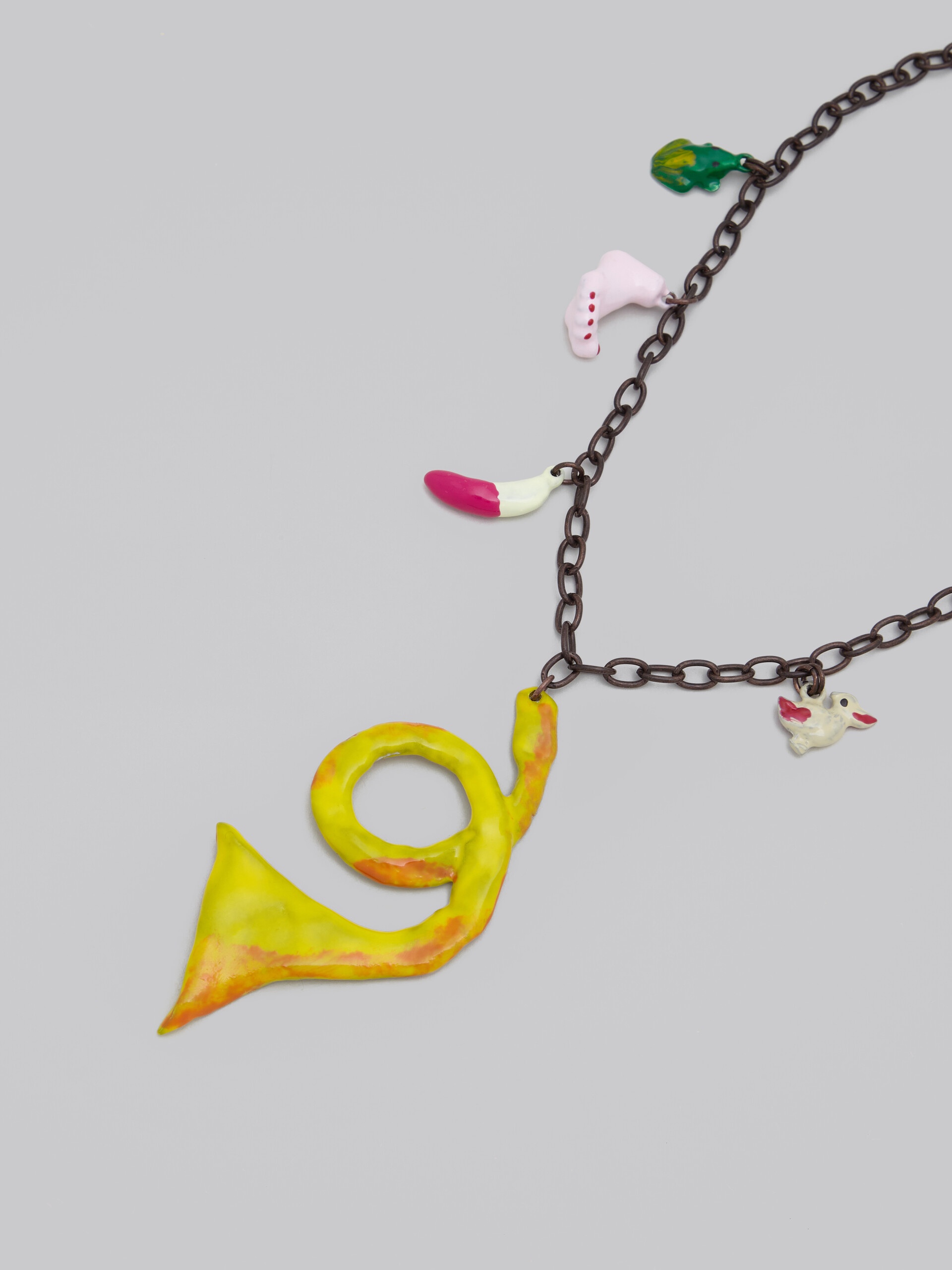 MARNI X NO VACANCY INN - NECKLACE WITH GREEN PINK AND YELLOW PENDANTS - 4