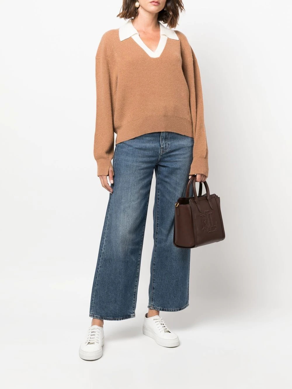 collared cashmere jumper - 2
