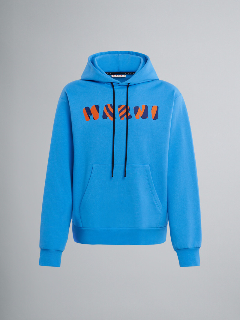 LOGO PRINT BIO SWEATSHIRT COTTON HOODIE 1