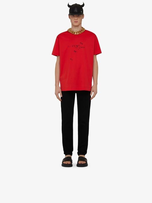 GIVENCHY TROMPE L'ŒIL EFFECT OVERSIZED T-SHIRT - 1