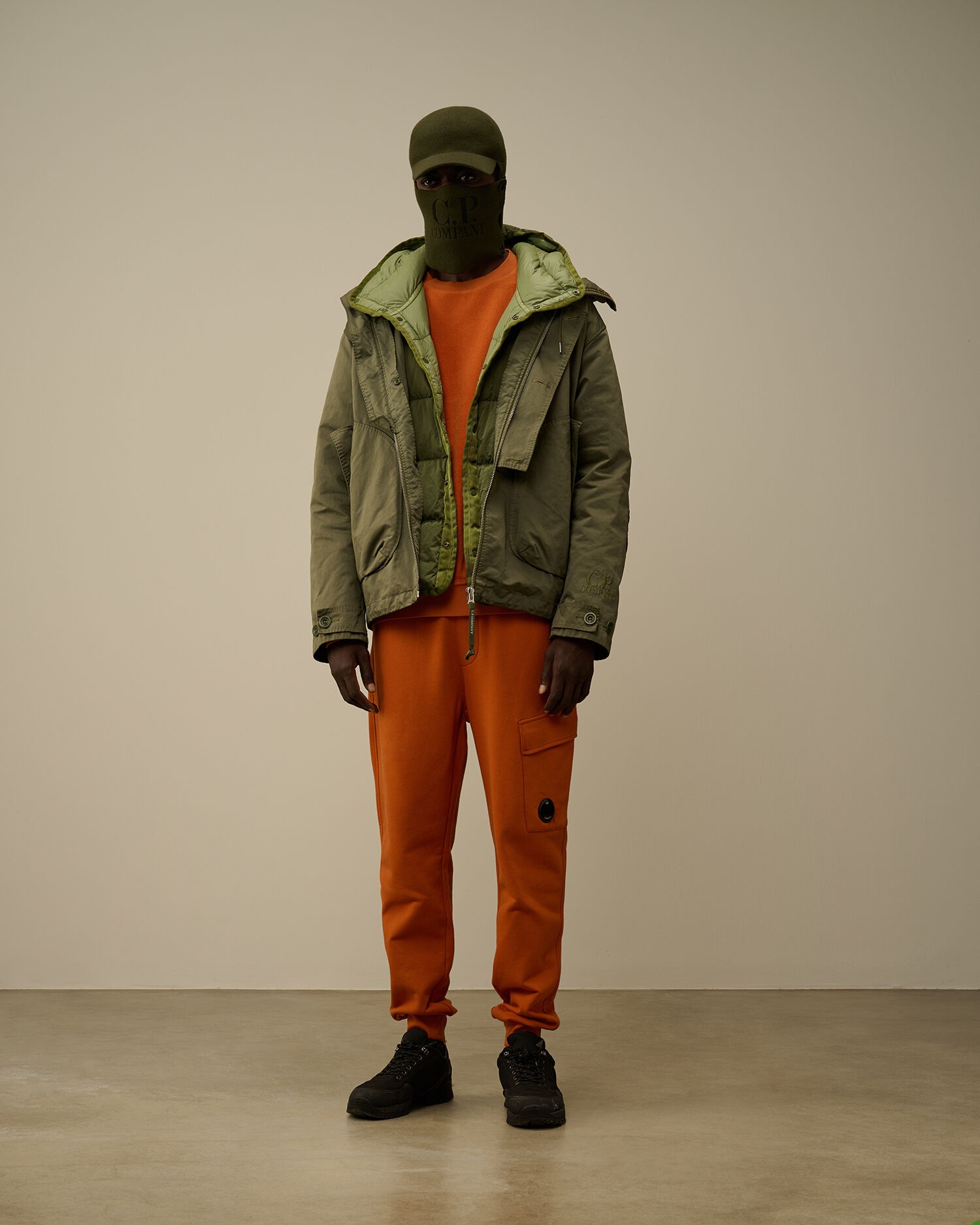 Diagonal Raised Fleece Cargo Sweatpants - 6