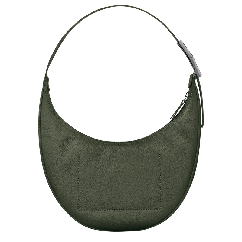 Roseau Essential M Hobo bag Khaki - Leather 4