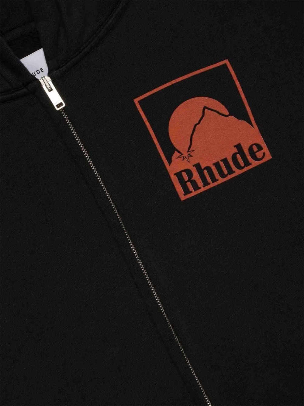 Moonlight Badge zip-up hoodie - 2