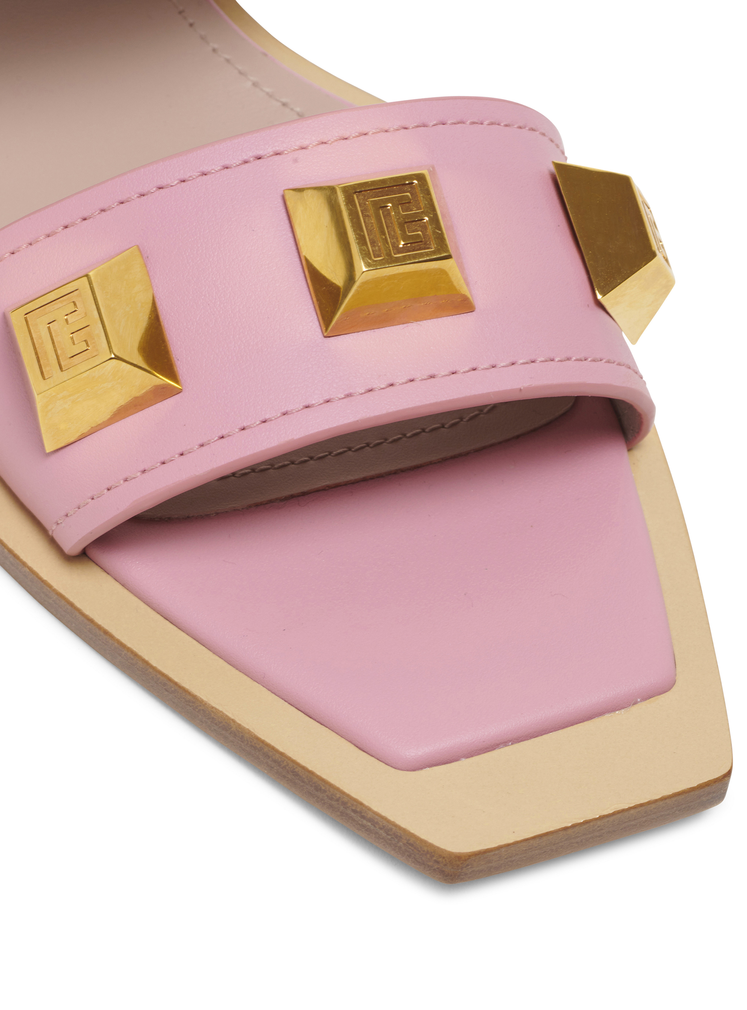 Ana flat mules in smooth leather - 5