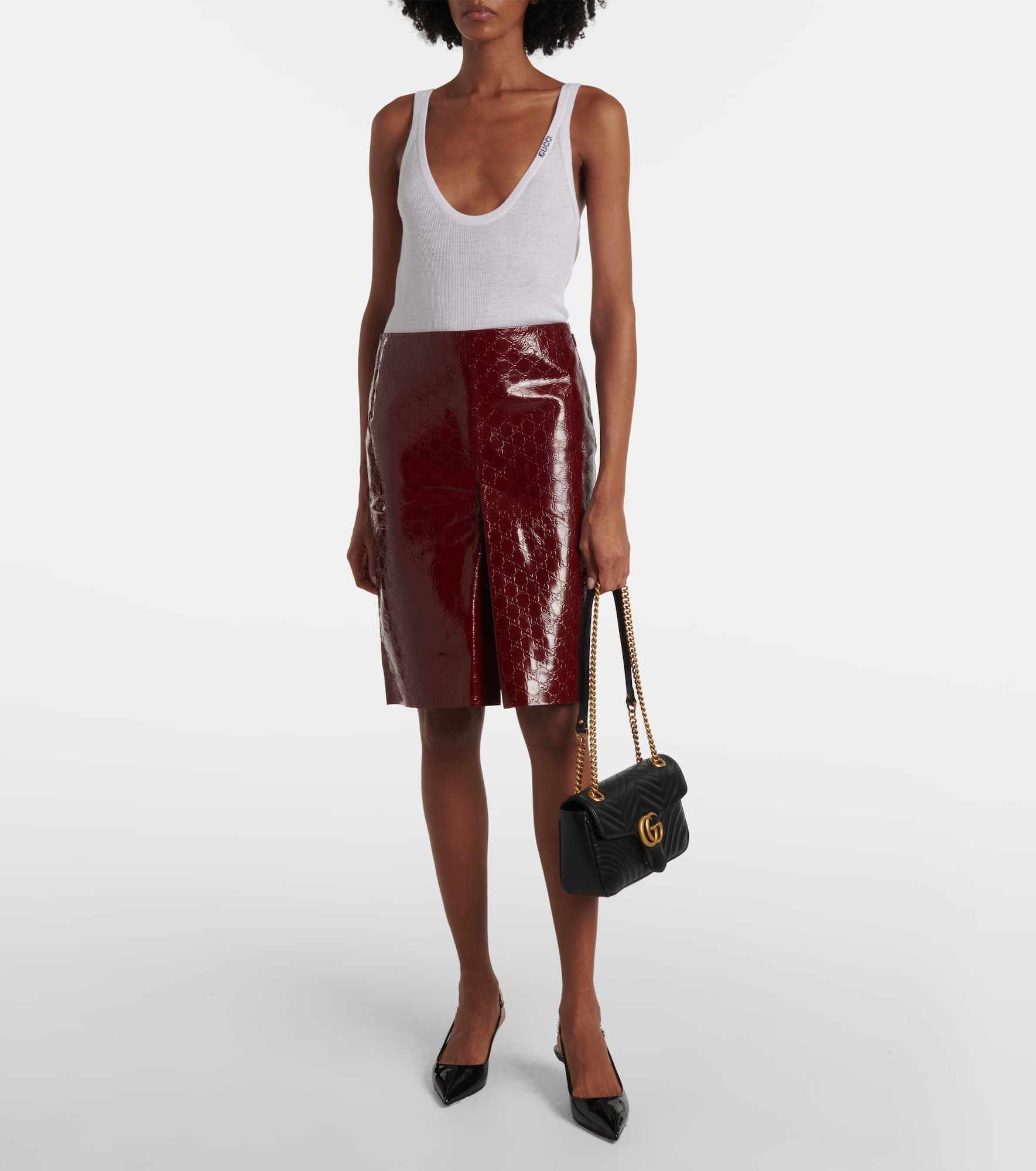 GG Marmont leather shoulder bag - 5