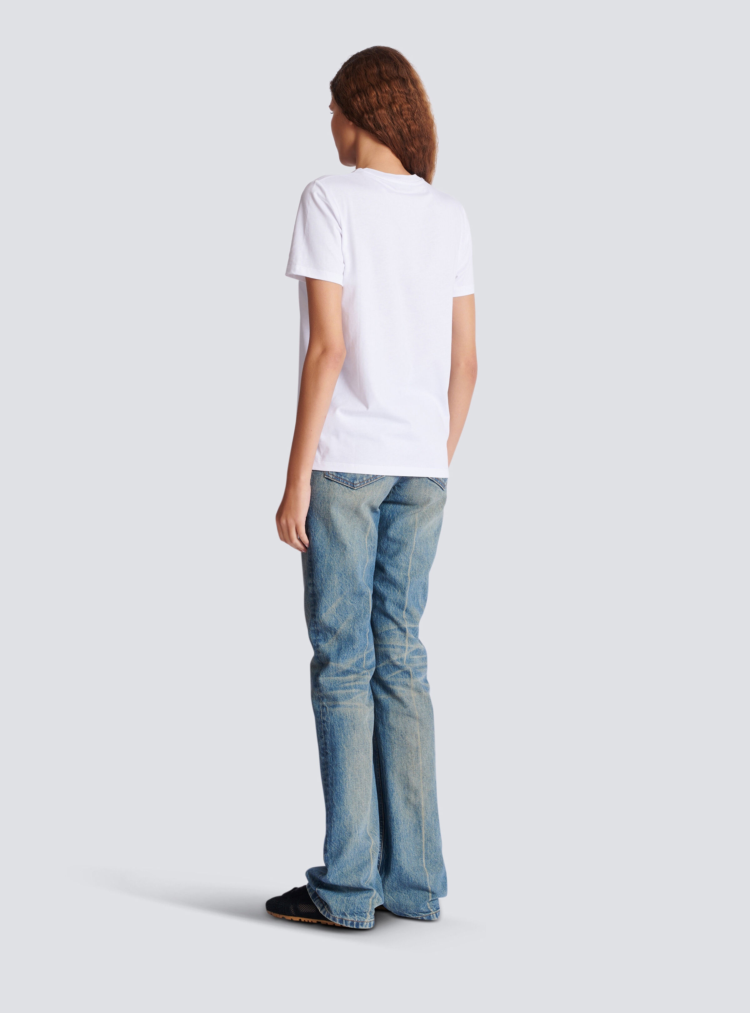 T-shirt with Balmain print - 4