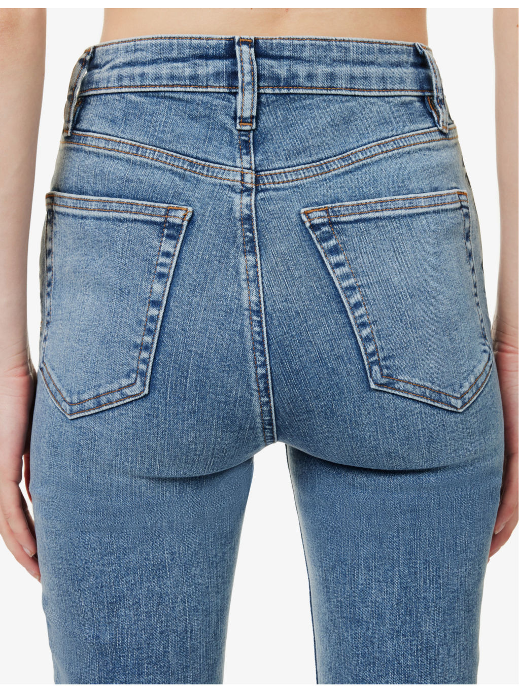 The Pencil Five-Pockets Straight-Leg High-Rise Stretch-Denim Blend Jeans - 6