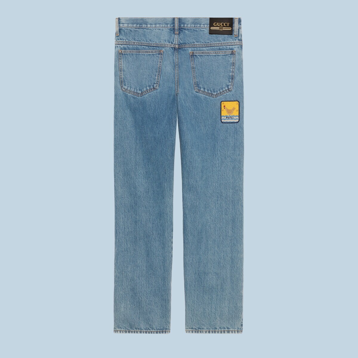 Denim pant with embroidery - 9
