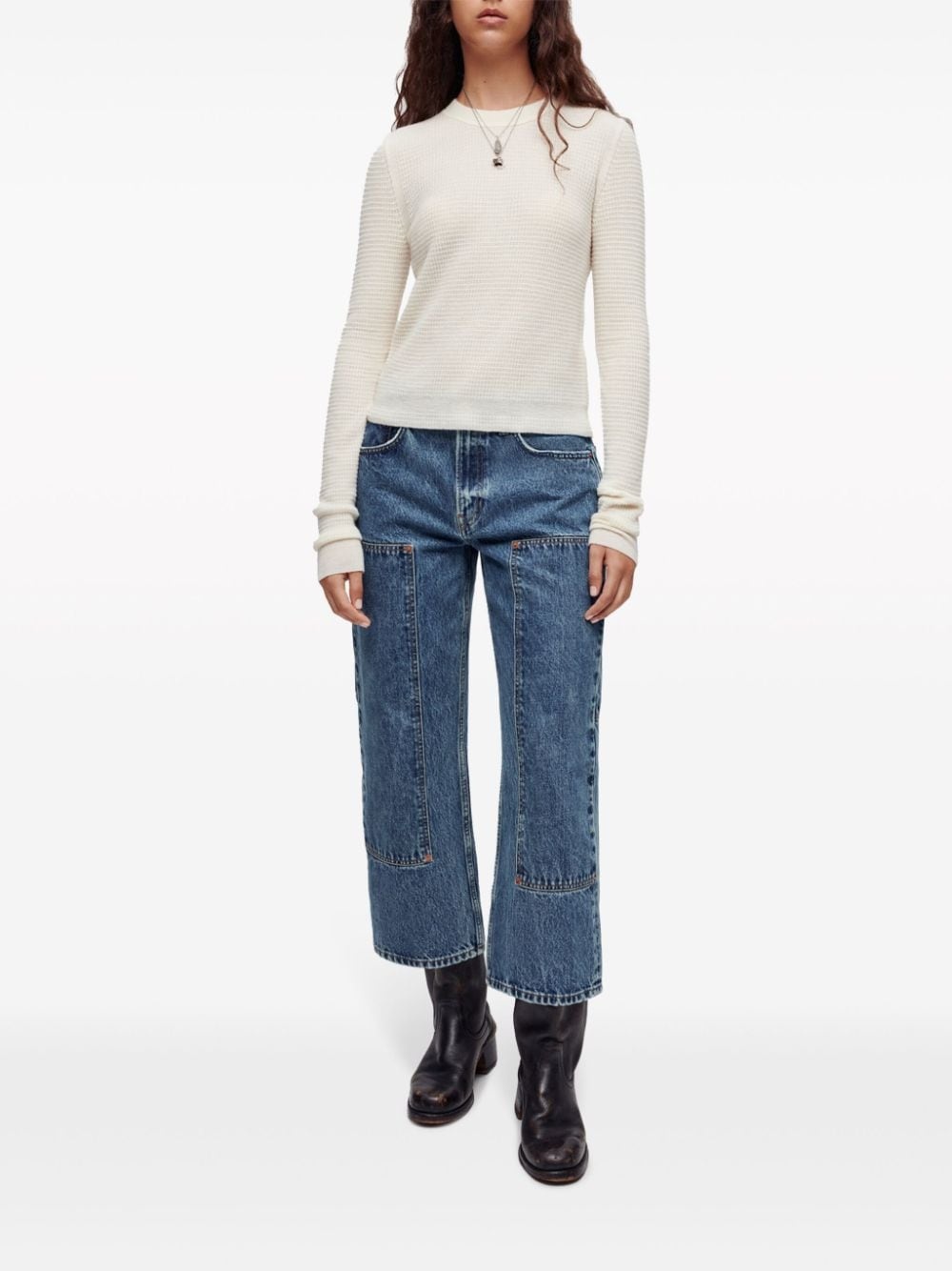 The Shortie mid-rise cropped jeans - 2