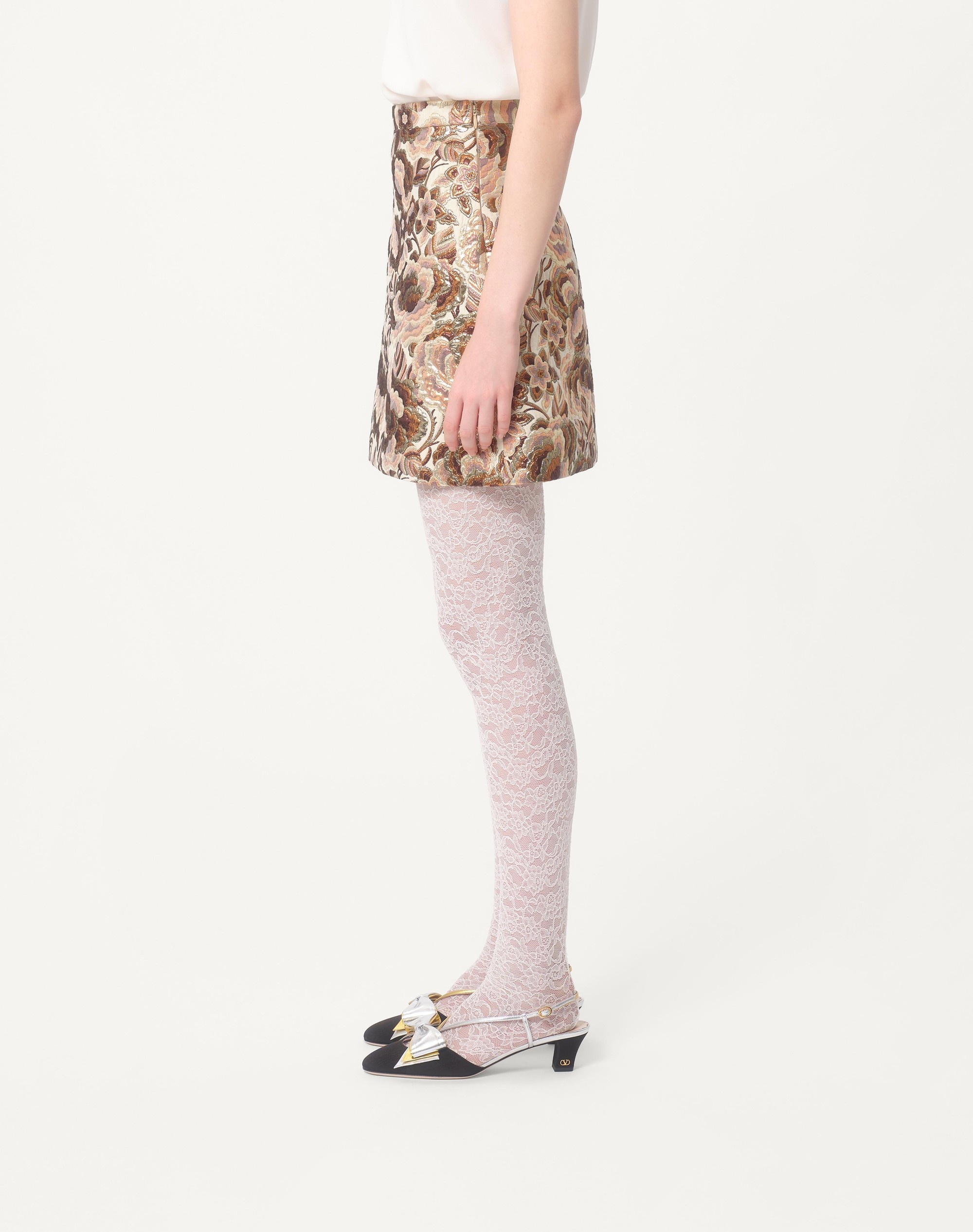 APRES L'HIVER MATELASSE' ROSE LUREX SKIRT - 6