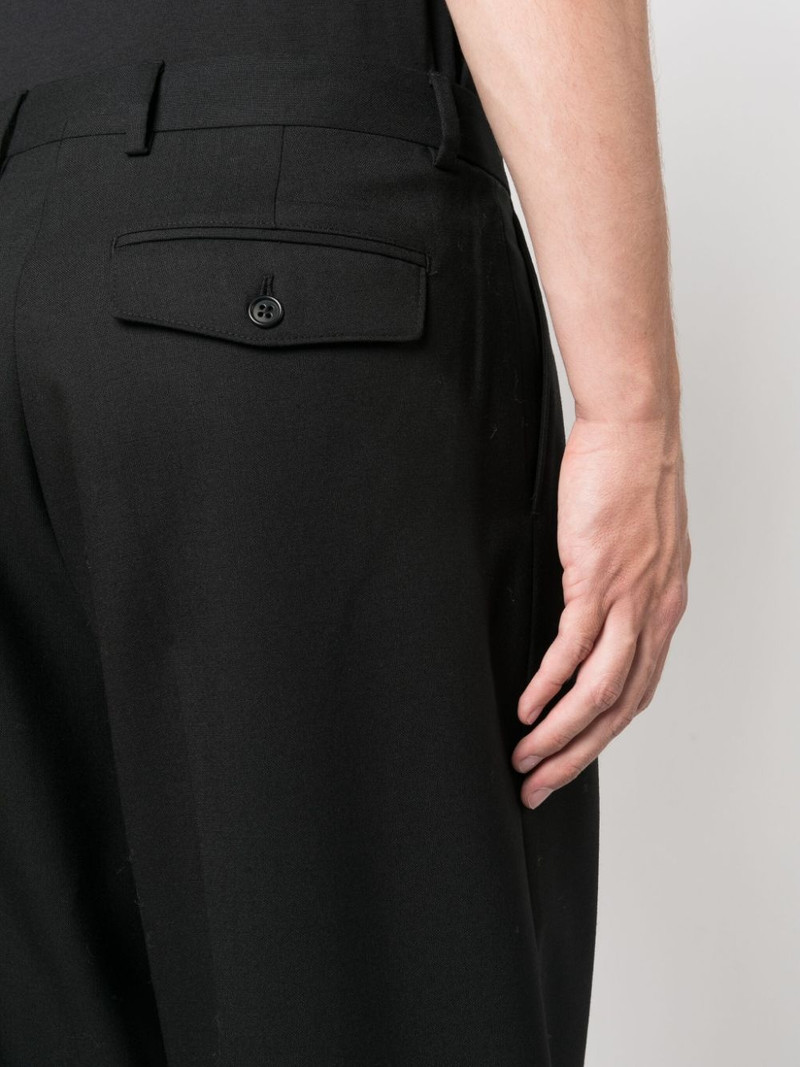 pleated straight-leg wool trousers 5