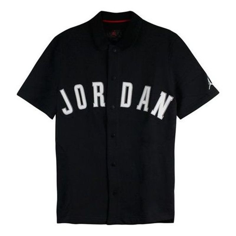 Air Jordan Athleisure Casual Sports Basketball Short Sleeve Black AJ1111-010 - 1