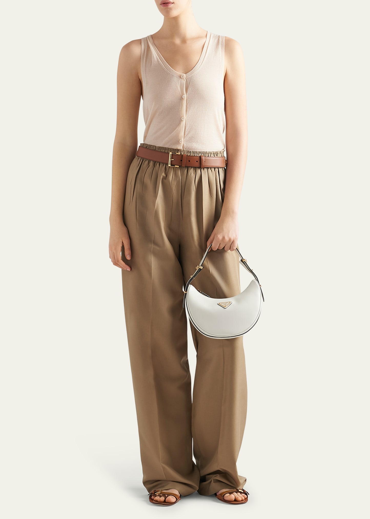 Button Down Superfine Cashmere Tank Top - 2