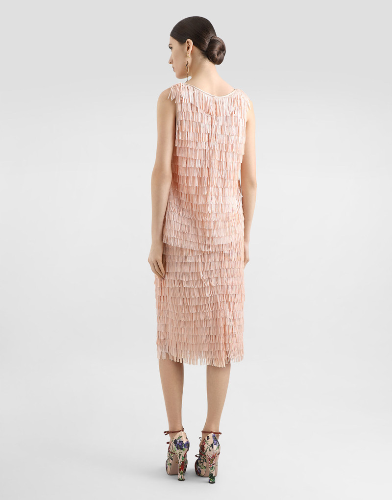 Sleeveless top with sequined fringe embellishment 3