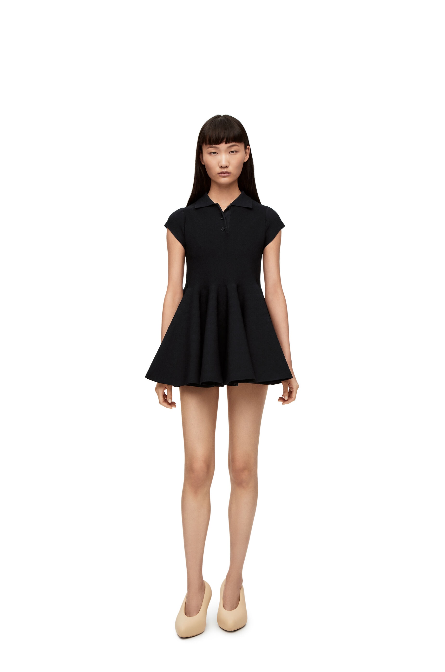 Mini dress in viscose blend knit - 4