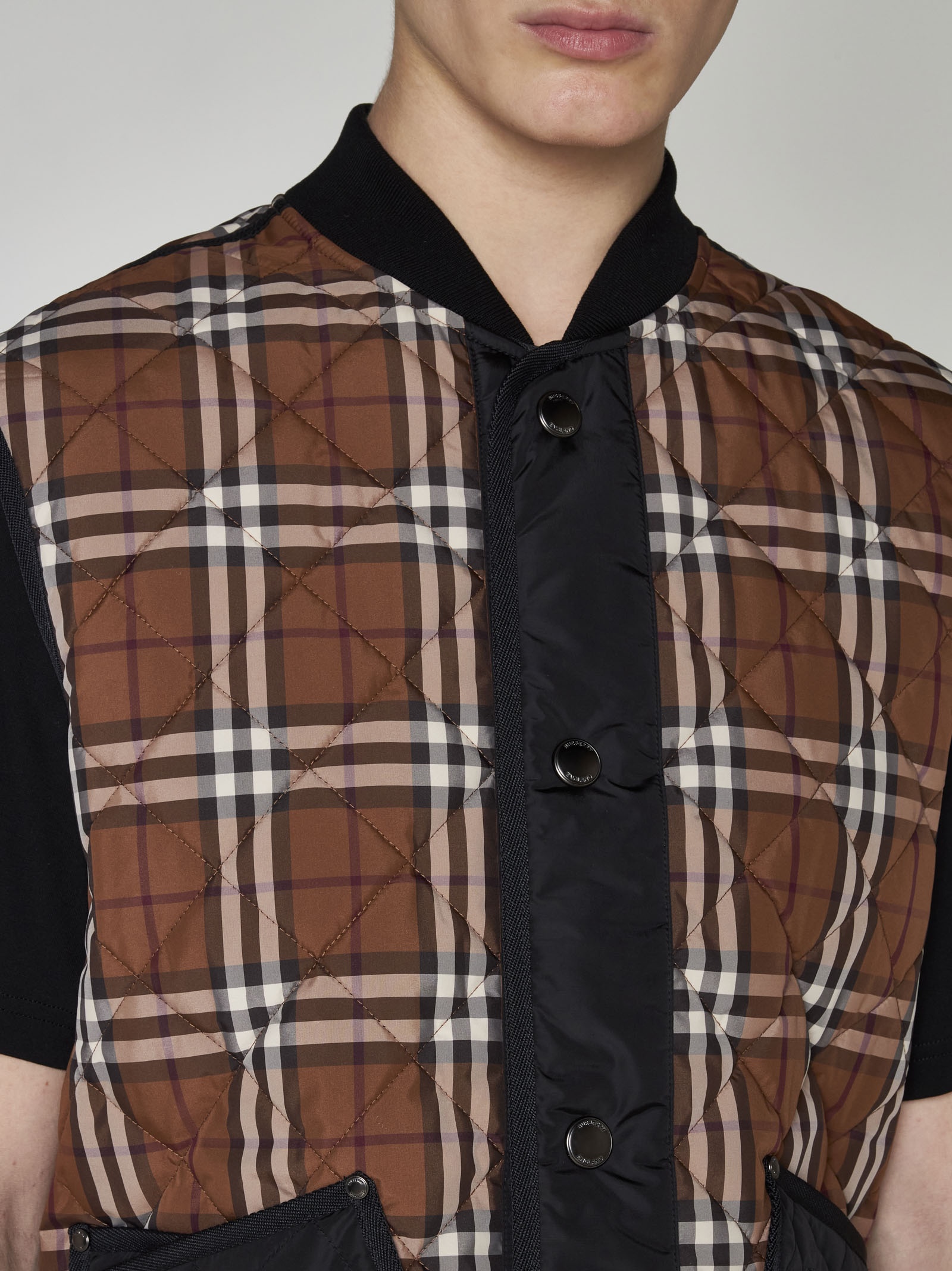 Weaverton check nylon vest - 5