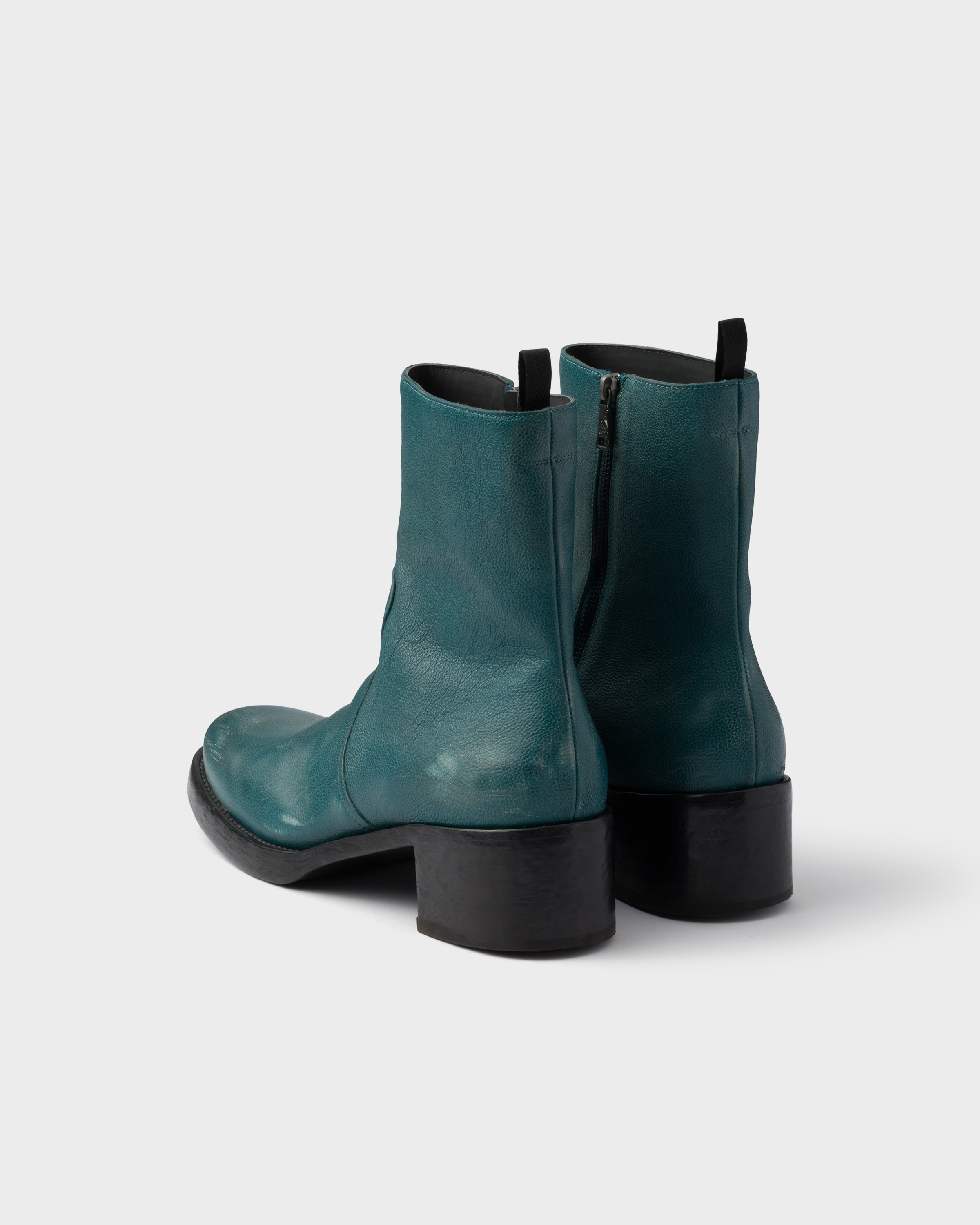 Leather booties - 5
