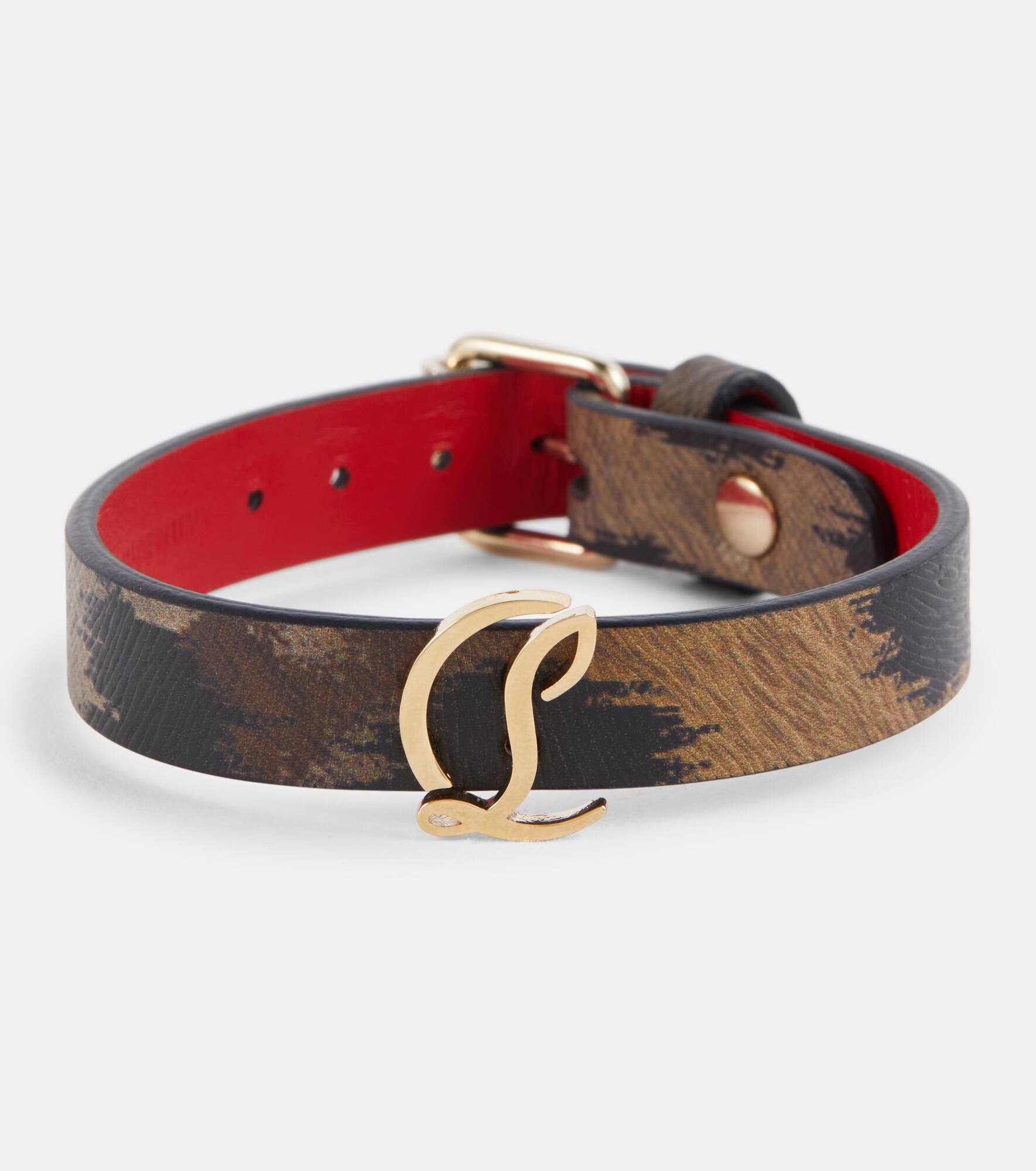 CL animal-print leather bracelet - 1