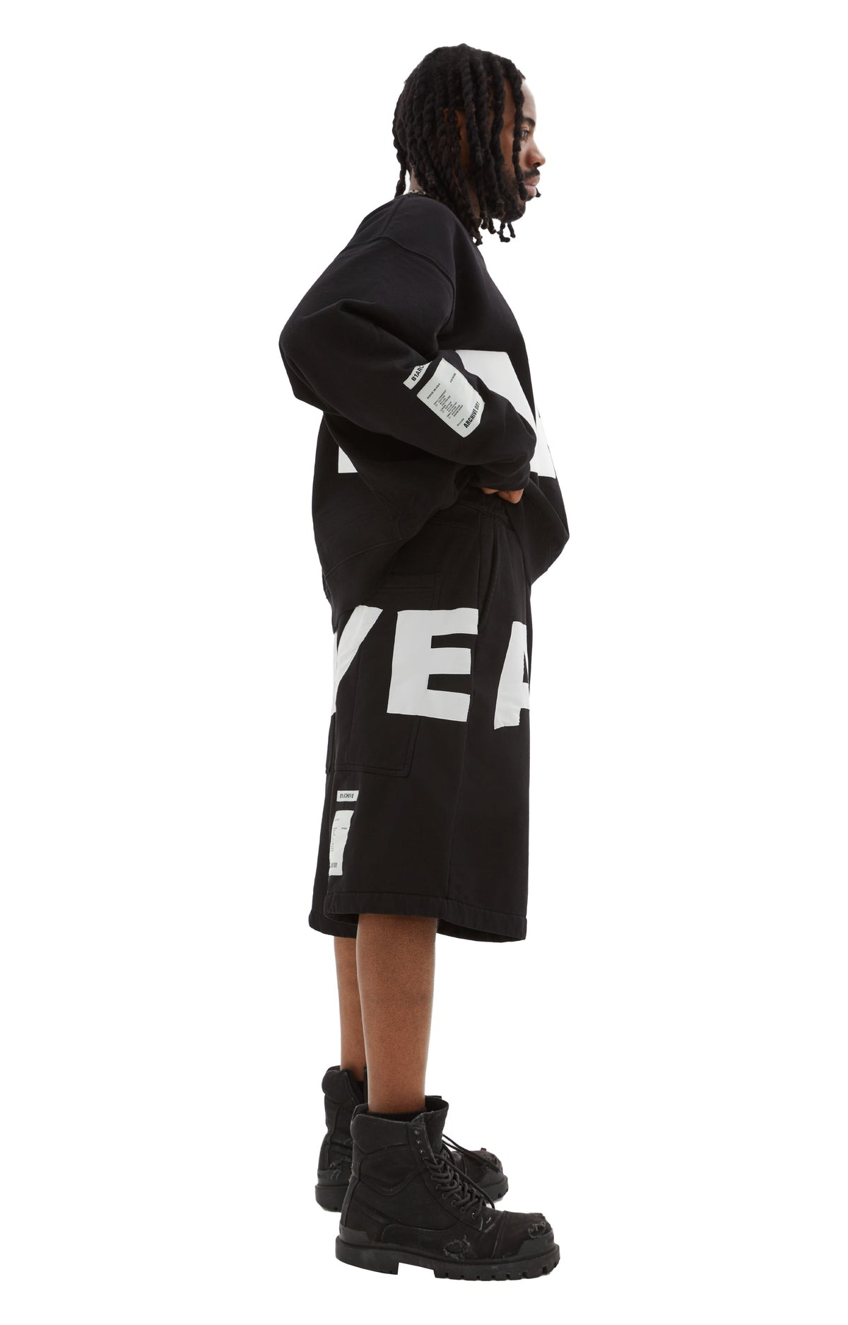 SKATE DRAWSTRING SHORT (BLACK) - 3