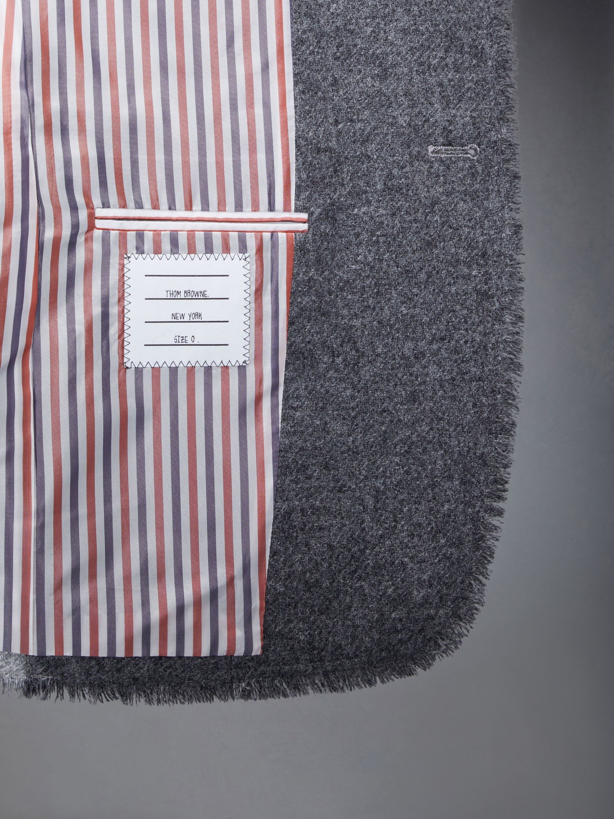 Shetland Frayed Single Vent Sport Coat - 4