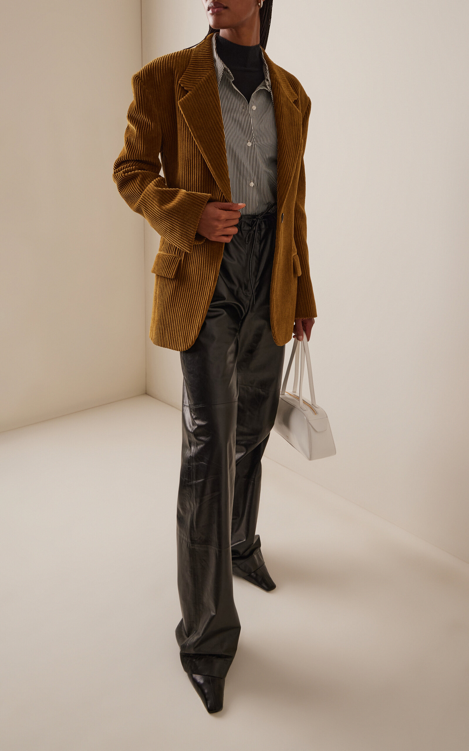 Daria Cotton Corduroy Blazer olive - 3