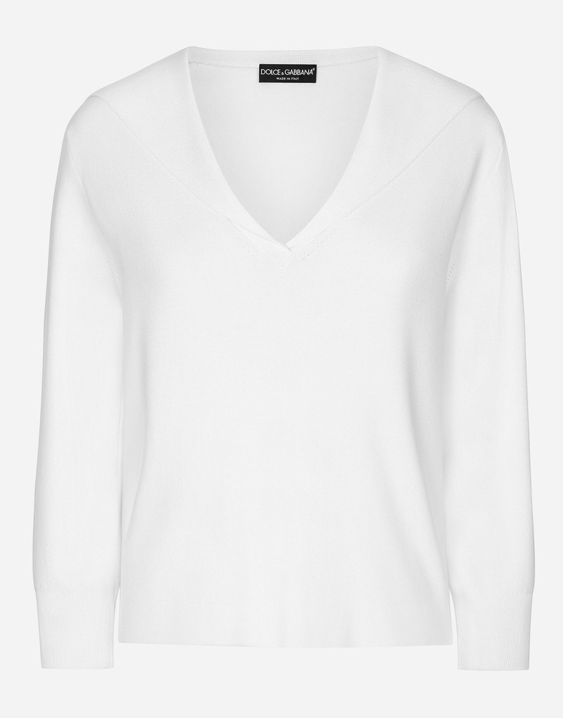 Viscose sweater with sailor collar 1