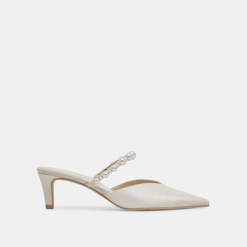 KANIKA PEARL MID HEELS VANILLA PEARLS 3