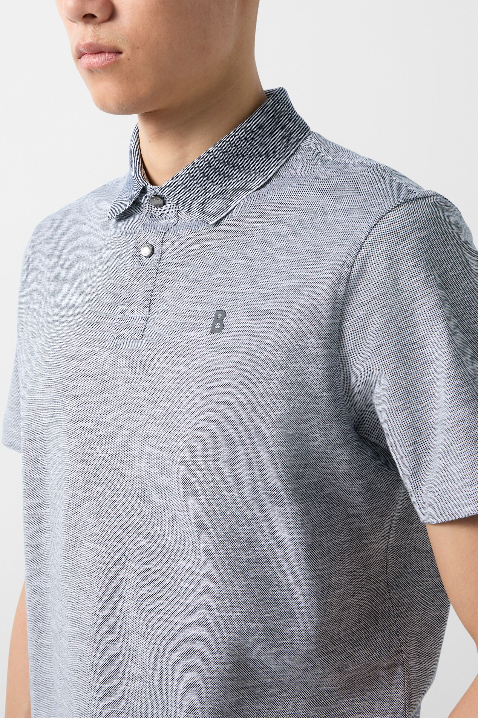 Samu polo shirt in Navy blue/white - 4