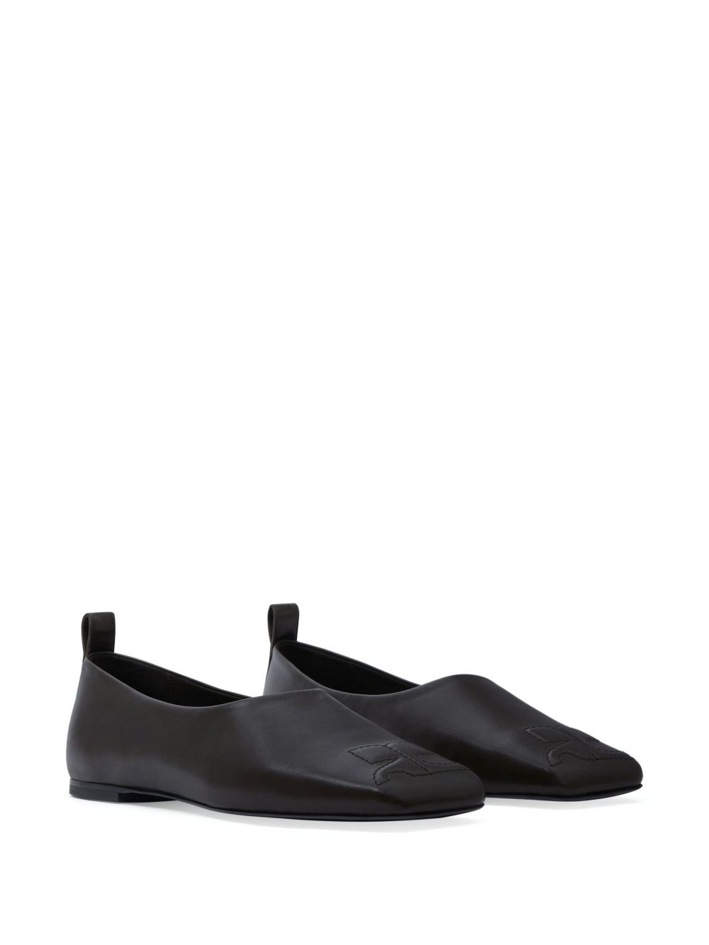 minimal leather loafers - 2
