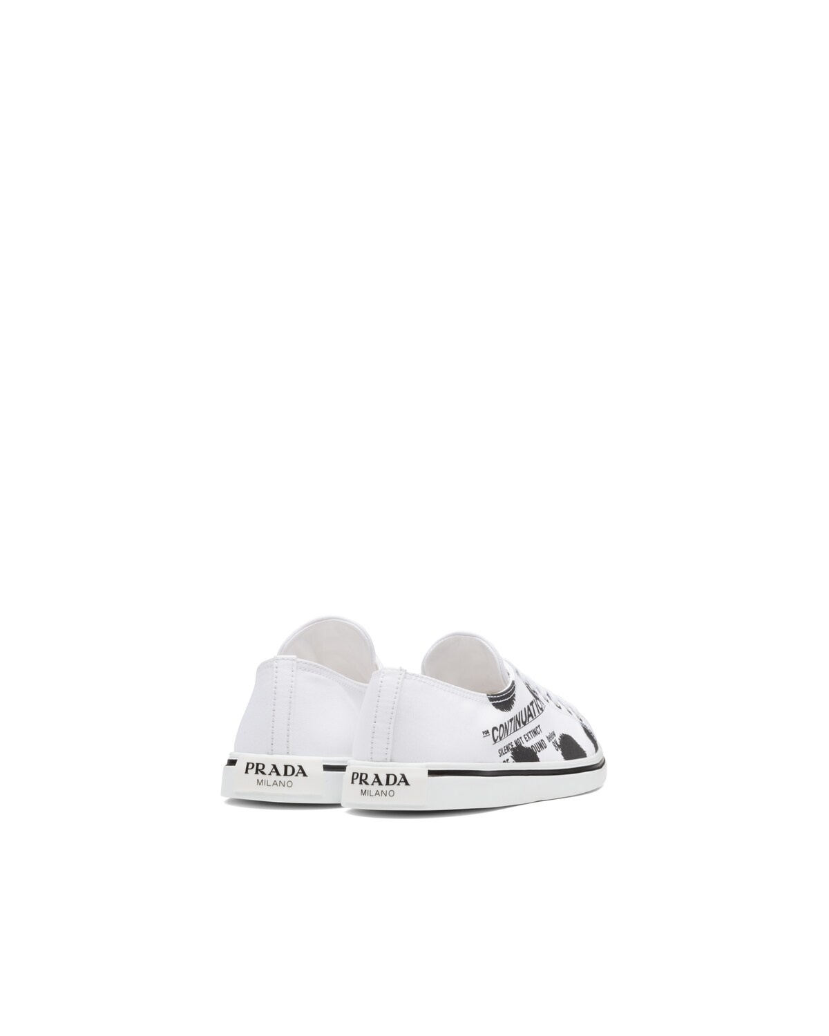 Printed cotton gabardine sneakers - 3