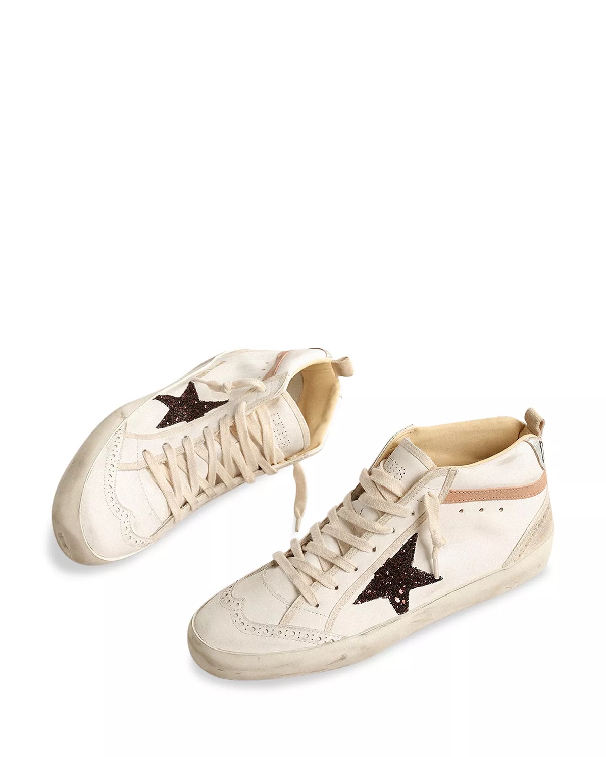 Women's Glitter Star Mid Top Sneakers - 2