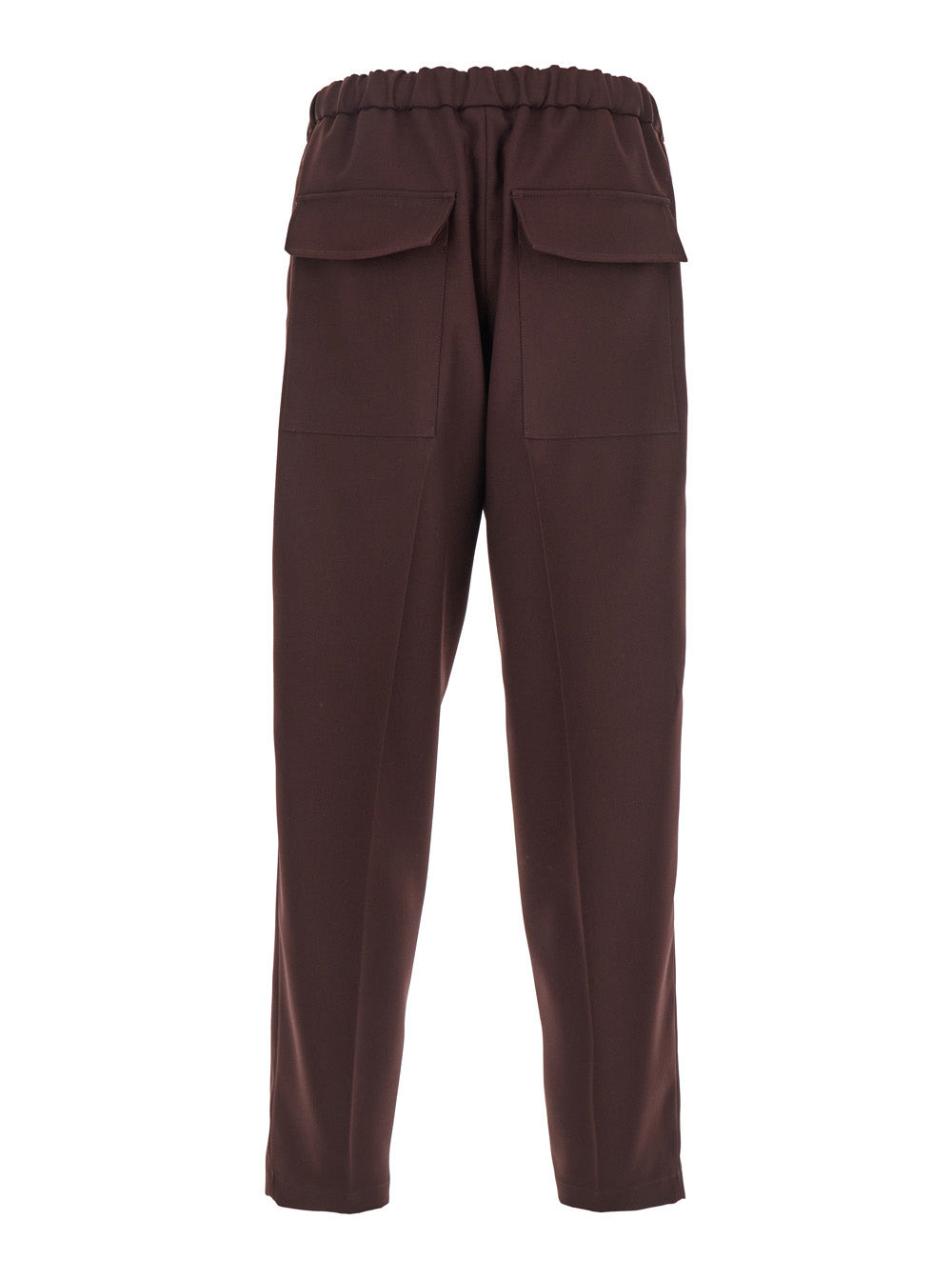 Jil Sander Men Bordeaux Pants With Elastic Waist In Tech Fabric Man - 2