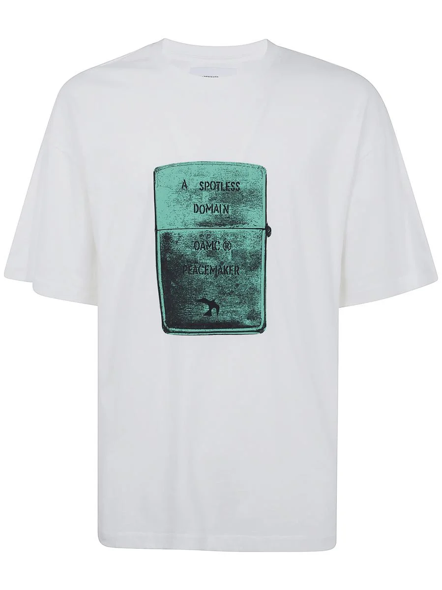 Oamc Peacemaker Lighter Short Sleeves Tshirt Clothing - 1