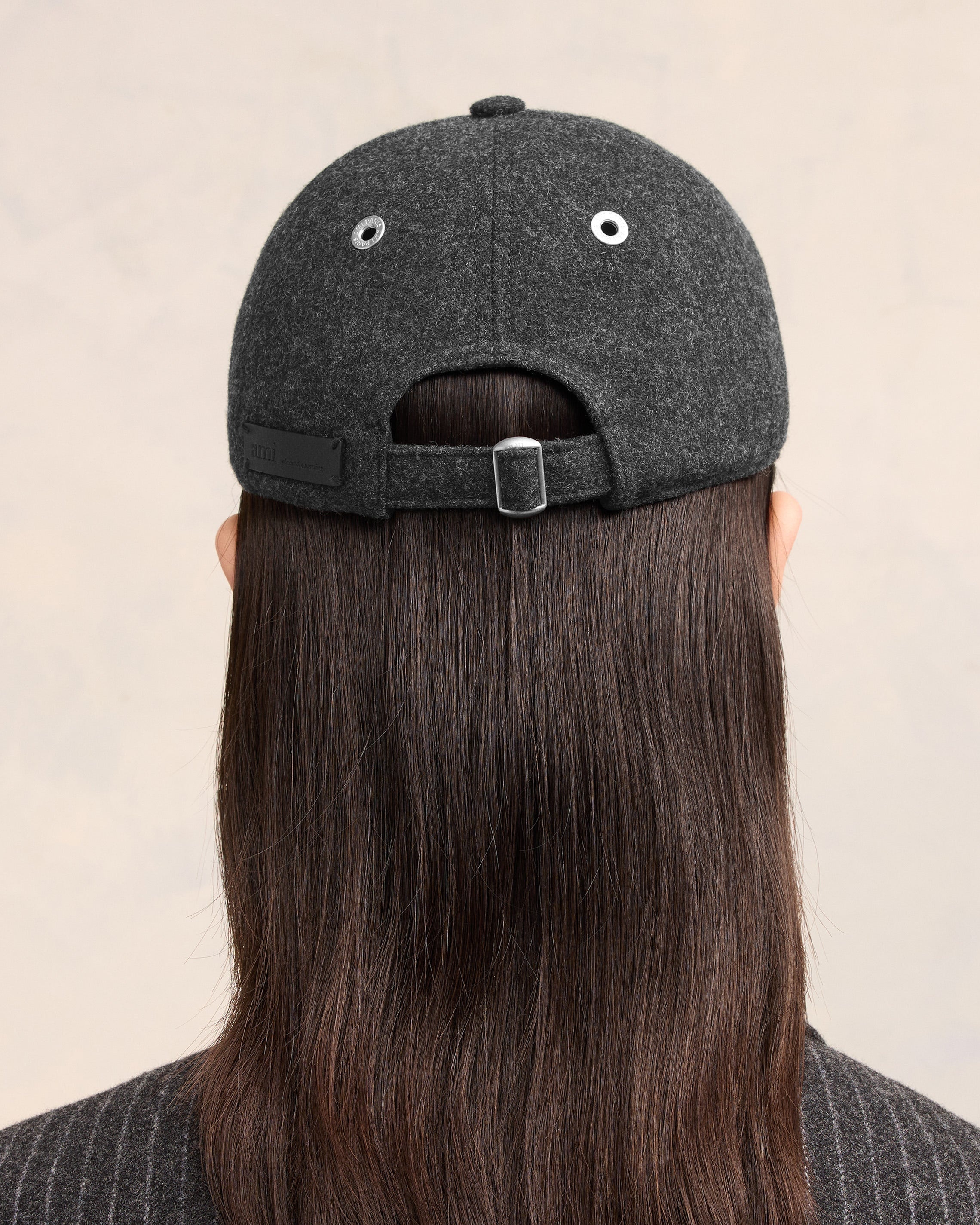 AMI ALEXANDRE MATTIUSSI LEATHER PATCH CAP - 6
