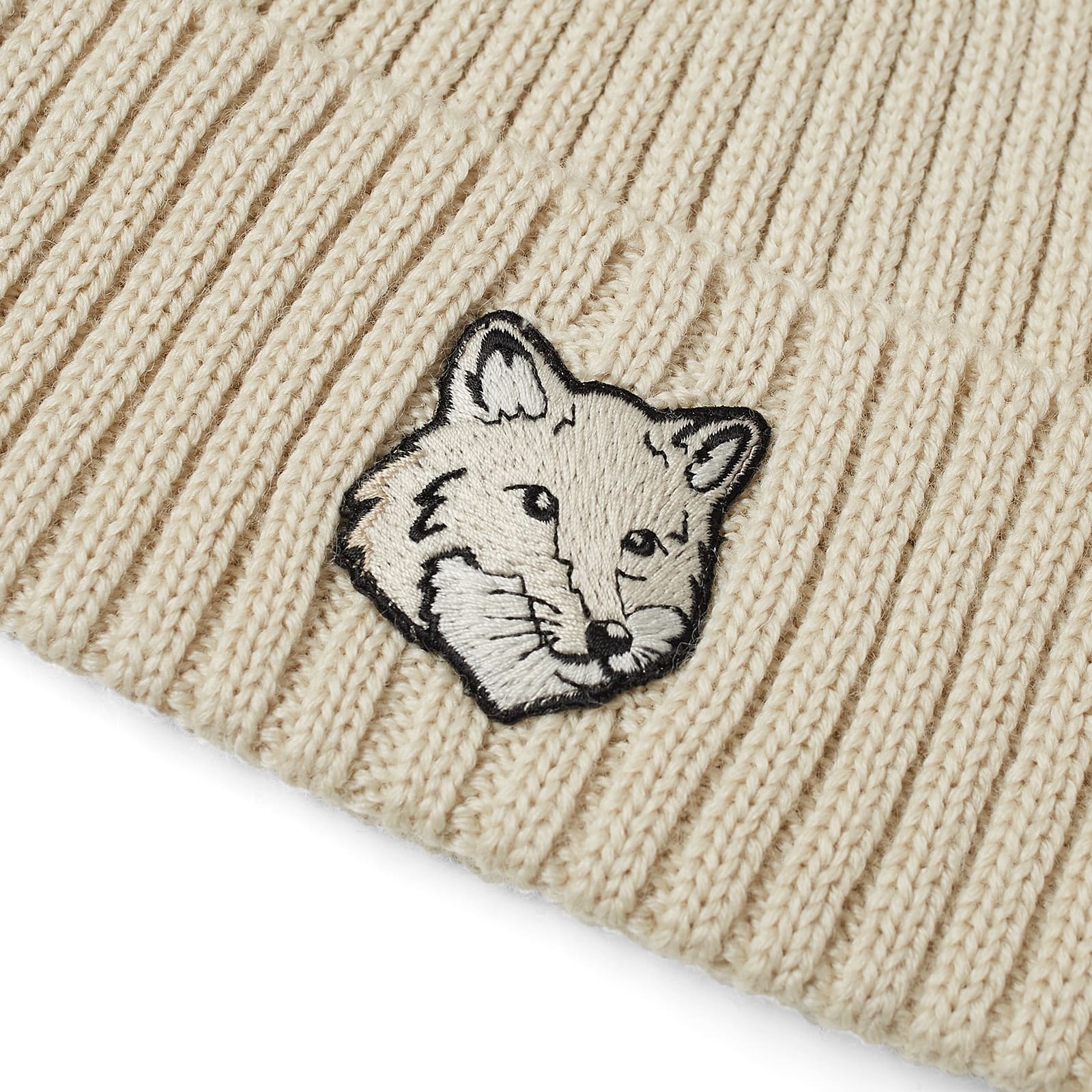 Maison Kitsune Bold Fox Head Beanie Hat - 2