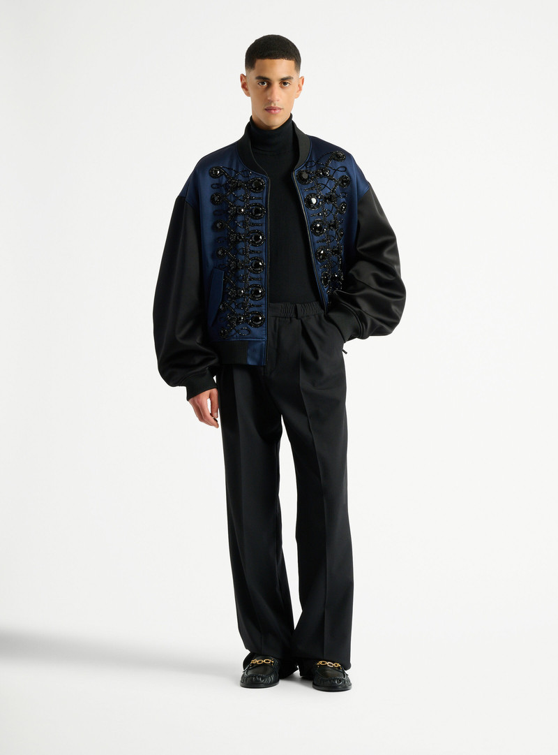 Balmain PB turtleneck jumper in cotton and silk outlook