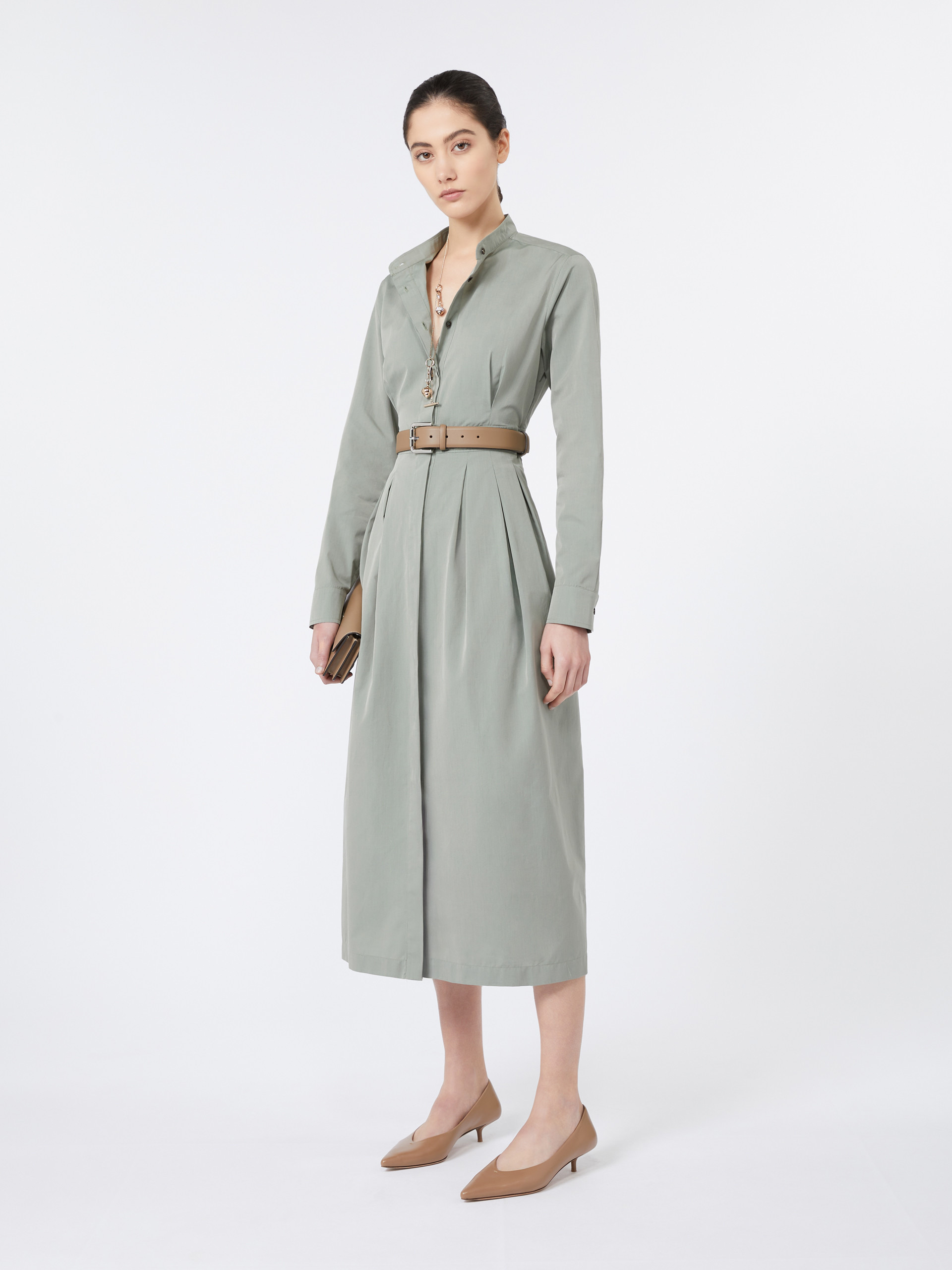 PAVIA Taffeta shirt dress - 2