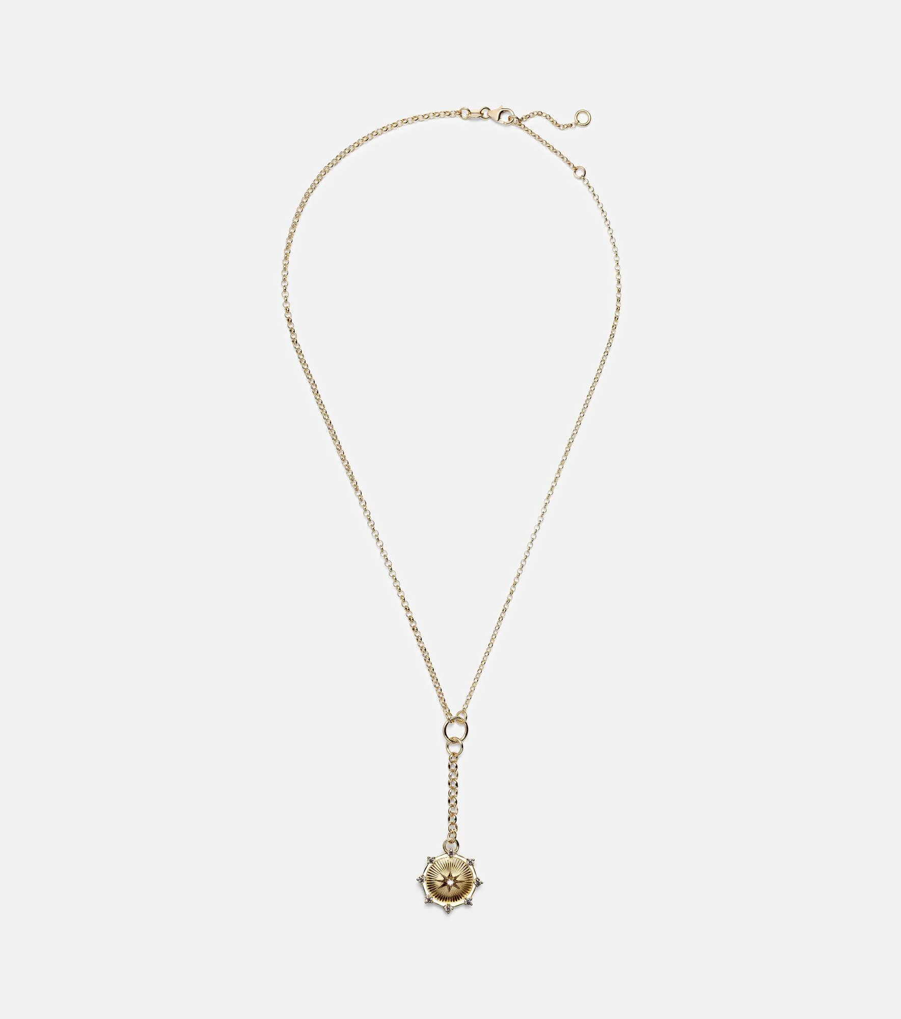 Spark Love 18kt gold chain necklace with diamond - 1