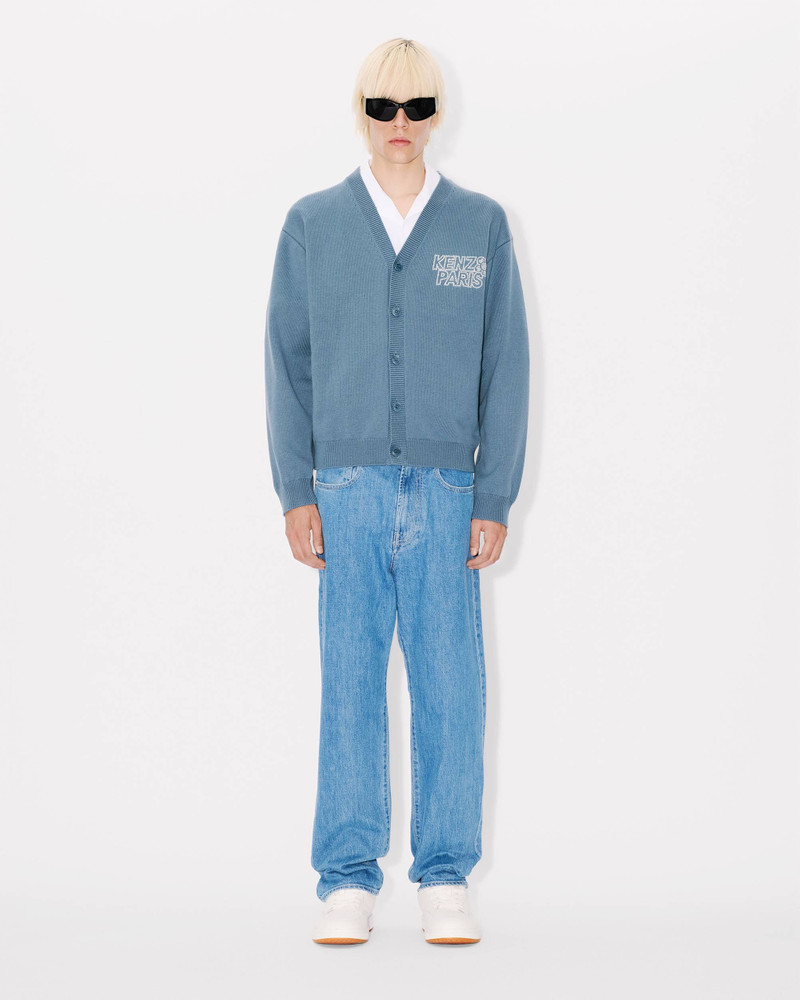 'KENZO Constellation' genderless embroidered cardigan in wool and cotton 10