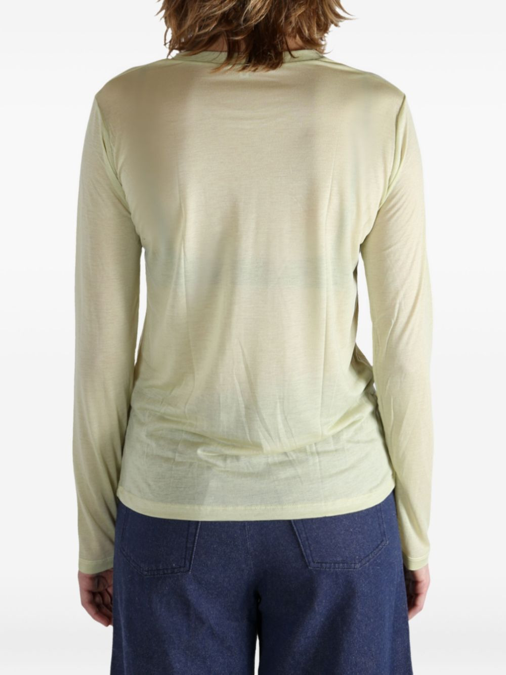 crew-neck long-sleeve top - 4