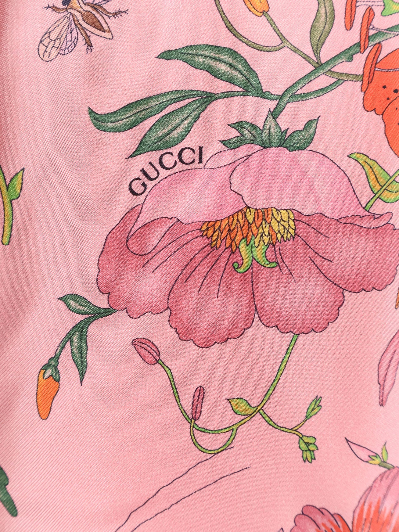 Silk Trousers With Gucci Flora Print - 5
